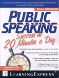Cover: Public Speaking Success in 20 Minutes a Day - Learning Express Llc