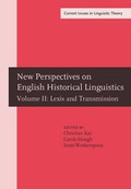 Cover: New Perspectives on English Historical Linguistics - John Benjamins Publishing Co