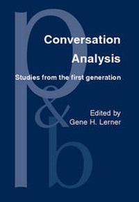 Enlarge image Cover: Conversation Analysis - John Benjamins Publishing Co