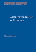 Cover: Grammaticalization as Economy - John Benjamins Publishing Co