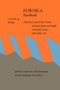 Cover: EUROSLA Yearbook - John Benjamins Publishing Co
