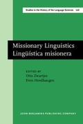Cover: Missionary Linguistics/Lingueistica misionera - John Benjamins Publishing Co