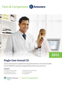 Abbildung von: Facts & Comparisons Eanswers Annual CD-ROM 2012 - Facts & Comparisons,U.S.