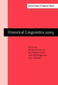 Cover: Historical Linguistics 2003 - John Benjamins Publishing Co