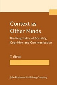 Abbildung von: Context as Other Minds - John Benjamins Publishing Co