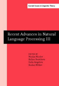 Abbildung von: Recent Advances in Natural Language Processing III - John Benjamins Publishing Co