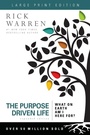 Cover: The Purpose Driven Life Large Print - Zondervan