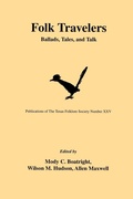 Cover: Folk Travelers - University of North Texas Press,U.S.