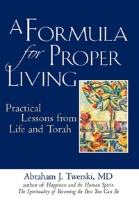 Enlarge image Cover: A Formula for Proper Living - Jewish Lights