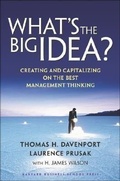 Cover: What's the Big Idea - Harvard Business Review Press