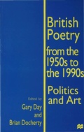 Cover: British Poetry from the 1950s to the 1990s - Palgrave Macmillan