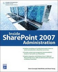 Enlarge image Cover: Inside SharePoint 2007 Administration - Charles River Media