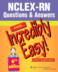 Enlarge image Cover: NCLEX-RN Questions and Answers Made Incredibly Easy! - Springhouse Publishing Co ,U.S.
