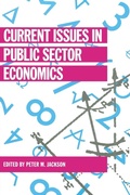 Cover: Current Issues in Public Sector Economics - Palgrave Macmillan