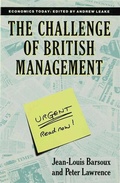 Cover: The Challenge of British Management - Palgrave Macmillan