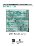 Cover: 2001 Benefits Survey Report - Society for Human Resource Management