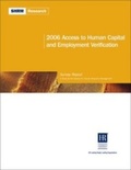 Cover: 2006 Access to Human Capital and Employment Verification Report - Society for Human Resource Management