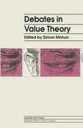 Cover: Debates In Value Theory - Palgrave Macmillan
