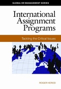 Cover: International Assignment Programs - Society for Human Resource Management