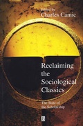 Cover: Reclaiming the Sociological Classics - Wiley