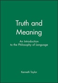 Cover: Truth and Meaning - Wiley