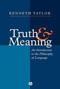 Cover: Truth and Meaning - Wiley