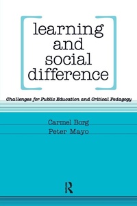 Enlarge image Cover: Learning and Social Difference - Routledge