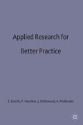 Cover: Applied Research for Better Practice - Red Globe Press