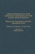 Cover: Proceedings in the Opening Session of the Long Parliament - University of Rochester Press