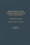 Cover: Proceedings of the Long Parliament, Volume 4 - University of Rochester Press