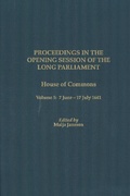 Cover: Proceedings in the Opening Session of the Long Parliament - University of Rochester Press