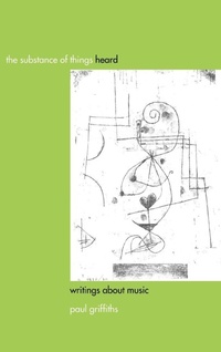 Enlarge image Cover: The Substance of Things Heard - University of Rochester Press