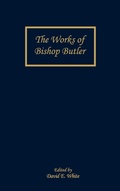 Cover: The Works of Bishop Butler - University of Rochester Press