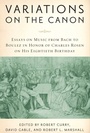 Cover: Variations on the Canon - De Gruyter