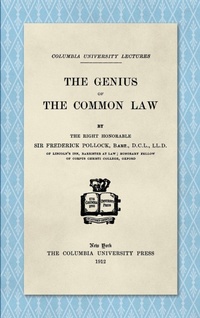 Enlarge image Cover: The Genius of the Common Law (1912) - Lawbook Exchange, Ltd.