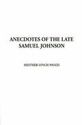 Cover: Anecdotes of the Late Samuel Johnson - IndyPublish.com