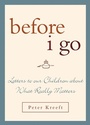 Cover: Before I Go - Sheed & Ward,U.S.