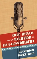 Cover: Free Speech and Its Relation to Self-Government - Lawbook Exchange, Ltd.