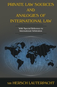 Abbildung von: Private Law Sources and Analogies of International Law - Lawbook Exchange, Ltd.