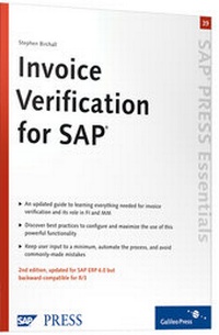 Abbildung von: Invoice Verification for SAP - SAP PRESS