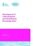 Cover: Development of Microfiltration and Ultrafiltration Knowledge Base - American Water Works Association