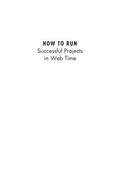Cover: How to Run Successful Projects in Web Time - Artech House