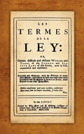 Cover: Les Termes de la Ley - Lawbook Exchange, Ltd.