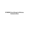Cover: RF MEMS Circuit Design for Wireless Communications - Artech House