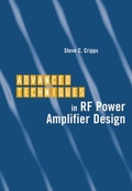 Cover: Advanced Techniques in RF Power Amplifier Design - Artech House