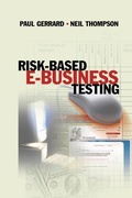 Cover: Risk-Based E-business Testing - Artech House