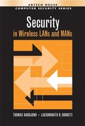 Cover: Security in Wireless LANs and MANs - Artech House