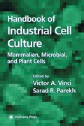 Cover: Handbook of Industrial Cell Culture - Humana