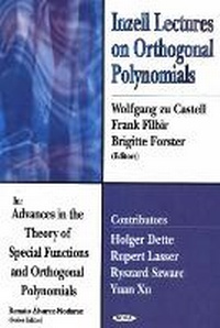 Enlarge image Cover: Inzell Lectures on Orthogonal Polynomials - Nova Science Publishers Inc