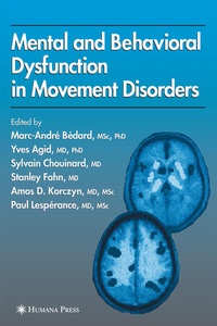 Enlarge image Cover: Mental and Behavioral Dysfunction in Movement Disorders - Humana Press Inc.
